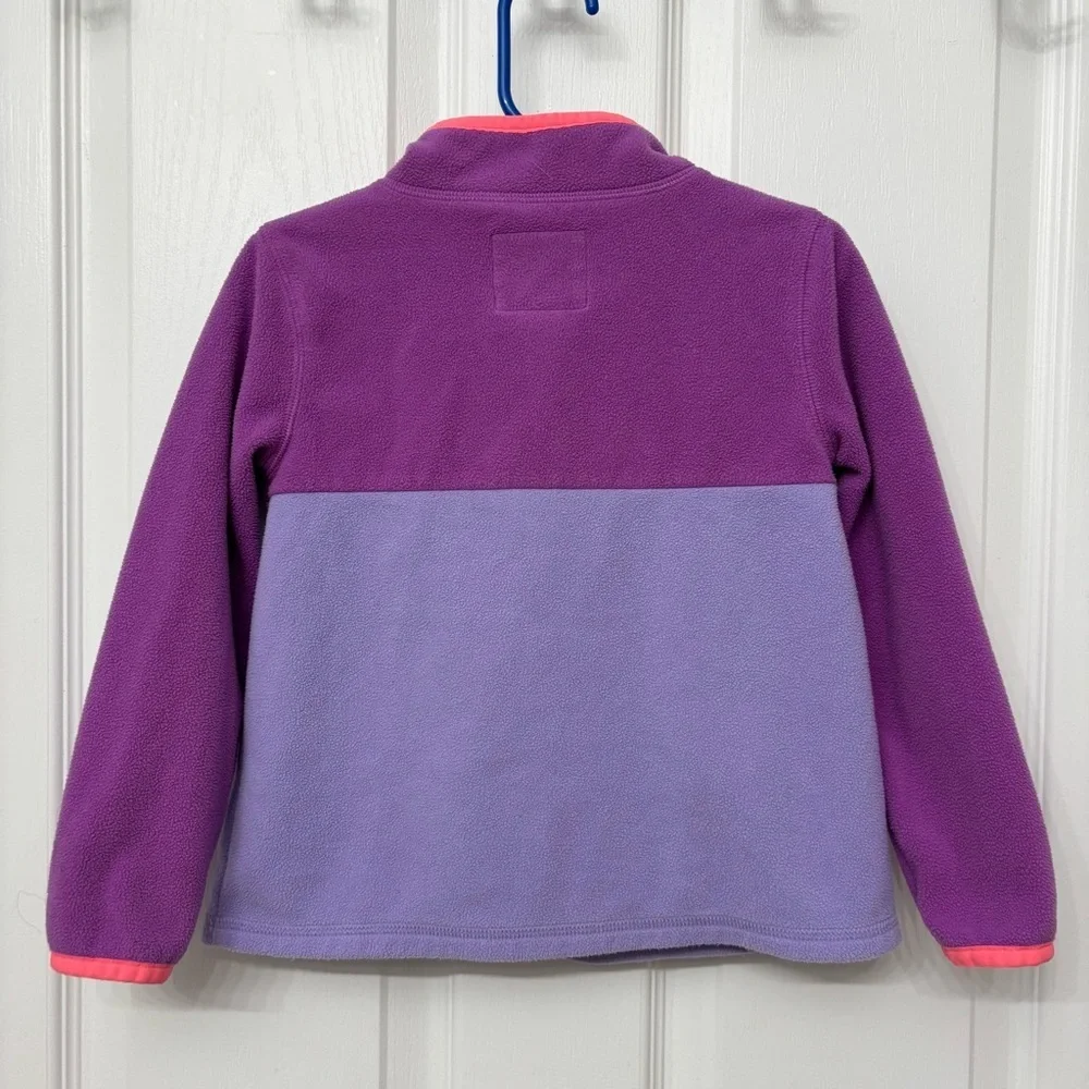 Purple Colorblock Fleece Jacket | OshKosh 4T